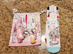 Hello Kitty Lot Of 8 Items Socks, Key Chains And More! - Picture 1 of 6