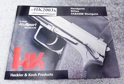 2003 Heckler & Koch Pistolas Rifles Fabarms Escopeta Catálogo Sterling VA Foto 1 de 4