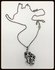 Colgante de Plata Hecho a Mano de Acuario, Símbolo Antiguo Retro - Imagen 1 de 4