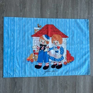 Vintage Raggedy Ann & Andy Doll Standard Pillowcase Bobbs Merrill Co.,Ltd 30x20 - Bild 1 von 7