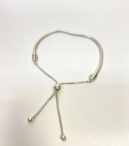 Pandora Moments Snake Chain Slider Bracelet - Picture 1 of 7