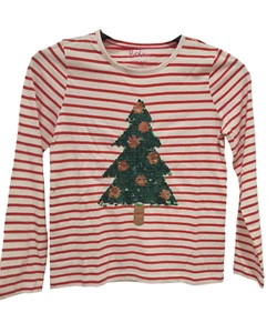 Ex Boden Christmas Top Girls Sequin Xmas Festive 4-14 Yrs NEW - Picture 1 of 5