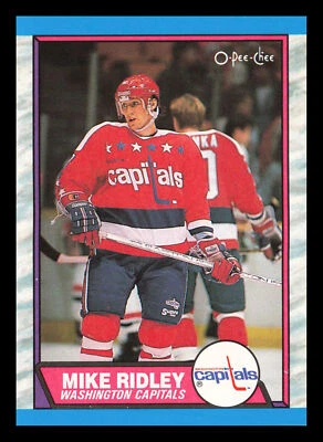 Mike Ridley #165 1989-90 O-Pee-Chee Washington Capitals - Image 1 of 2