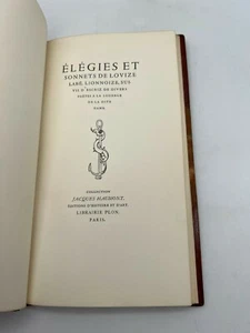 Elégies et sonnets - Louise Labé - 1952 - Foto 1 di 9