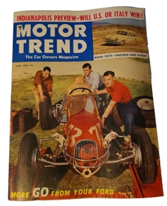 Motor Trend Magazine June 1952 Lincoln And Kaiser Indianapolis Preview Italiy - Picture 1 of 5