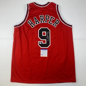 Autographed/Signed Ron Harper Chicago Red Basketball Jersey PSA/DNA COA - Picture 1 of 3