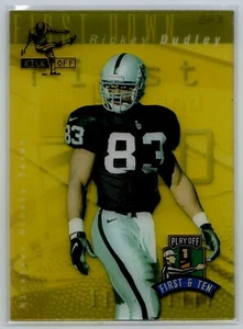 1997 Playoff First & Ten - Kickoff #K48 Rickey Dudley Oakland Raiders NFL Card - Picture 1 of 2