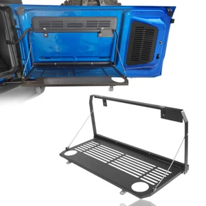 Rear Door Foldable Tailgate Table Cargo Shelf Steel for Ford Bronco 2021-2023 - Picture 1 of 12