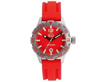 Kappa Ladies Wrist Watch KP-47373.4oz-E Silicone Bracelet Red/Silver Quartz