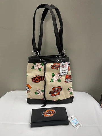 Oklahoma State University Purse Handbag and Wallet Combo Licensed FREE SHIPPING Cover