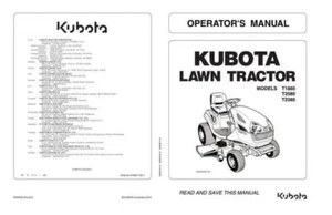 Kubota T1880 T2080 T2380 Mower Operators Manual Delivered Today - Picture 1 of 4