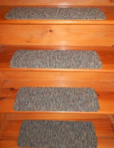 13 = Step 8'' x 24'' + 1 Landing 24" x 24" Indoor Stair Treads Rug Carpet - Picture 1 of 5