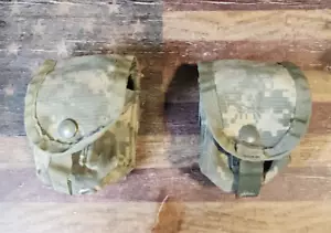 2x USGI ACU Single Hand Grenade Pouches MOLLE II Utility Pouch Good to VERY Good - Picture 1 of 3