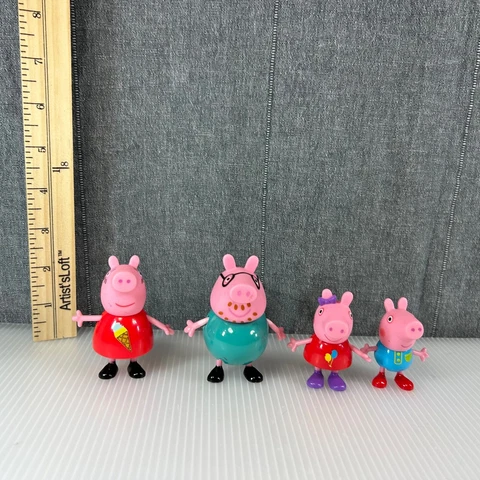 Peppa Pig And Family Mummy Daddy Brother George 2" Inch Figure Lot Jazwares Cover