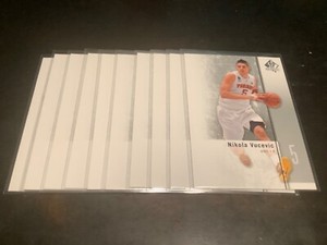 NIKOLA VUCEVIC 2011 12 SP AUTHENTIC ROOKIE RC 10 CARD lot #24 ,magic,BULLS