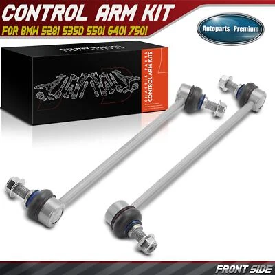 2Pcs Front Stabilizer Bar Link for BMW 528i 535d 550i 640i 650i Gran Coupe 750i - Image 1 of 4