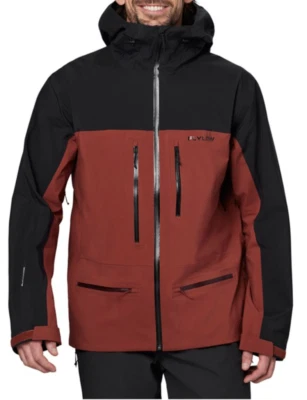 Flylow Kane Ski/Snowboard Jacket Medium Waterproof Shell Black/Redwood MSRP $475 - Image 1 of 4