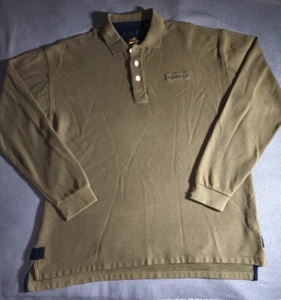 Orvis Pullover Herren Large Grün Langarmshirt Pulli Viertelknöpfe Kragen - Bild 1 von 20