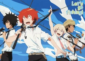 big postcard promo Tsuritama anime Sanada Yuki haru Usami Natsuki Akira Agarkar - Picture 1 of 1