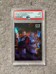 2021 Topps Star Wars Chrome Galaxy 68 OFFBEAT BUDDIES Atomic 18/150 PSA 9 - Picture 1 of 2