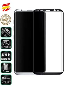 Protector Samsung Galaxy S8 Plus Negro Completo 3D Cristal Templado de Pantalla - Imagen 1 de 10
