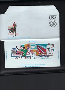 SCOTT UC57    1984 OLYMPICS  Aerogramme Air Letter Sheet  30¢ - Picture 1 of 2