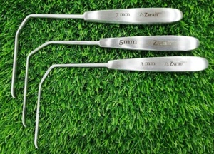 Retractor de raíz nerviosa Hess fabricado por Zwan Impex 90° L: 175 W: 3,5,7 mm M/S - Imagen 1 de 10