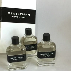 3 Givenchy Gentleman Eau de Toilette Men .2oz Mini No Box 3 Mini pack - Picture 1 of 5