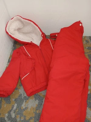 Винтажный повседневный время красный ребенка ясельного возраста куртка и снег брюки комплект 3T - Изображение 1 из 4