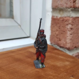 Vorkrieg BRITAINS Blei, französische Infanterie marschierend, 1 Stück aus Set #141, um 1930 - Bild 1 von 14