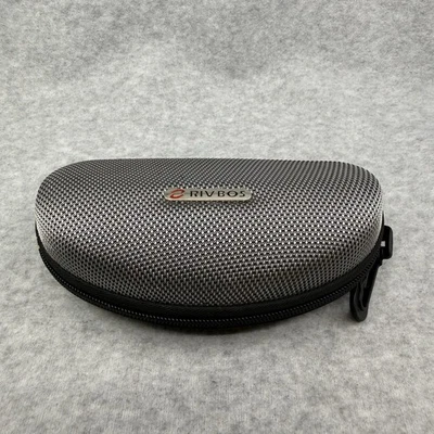 RIVBOS Estuche Semi Duro con Cremallera para Gafas de Sol Gris Negro Clip Foto 1 de 4