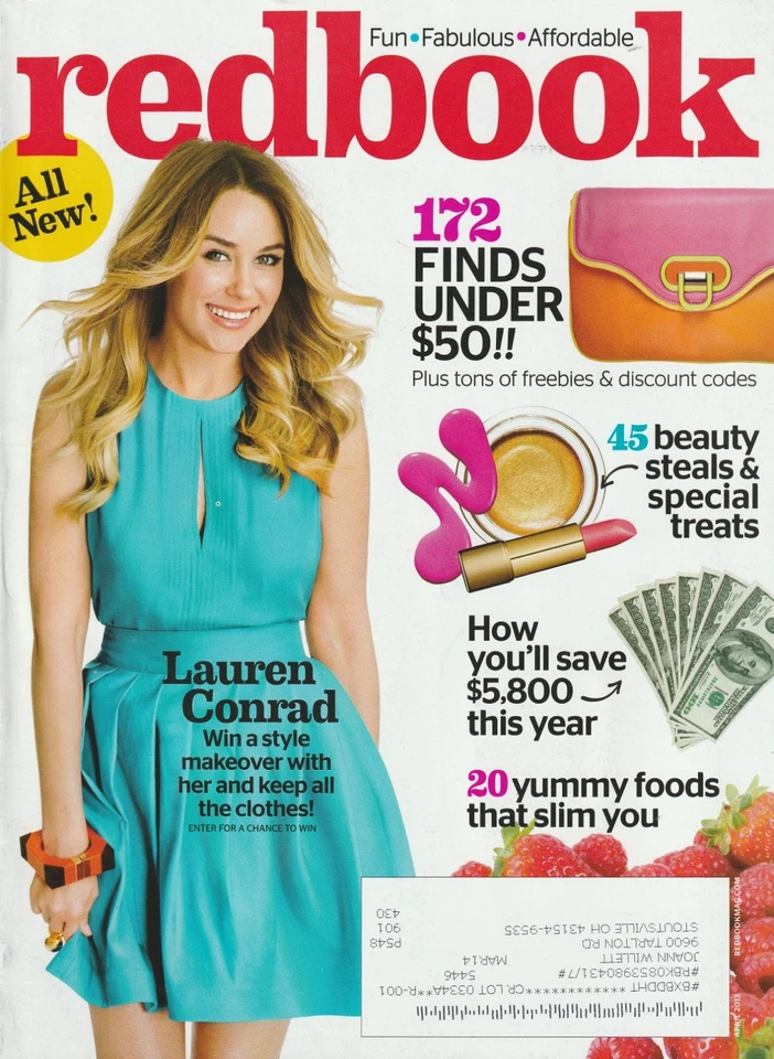Redbook Magazine April 2013 Lauren Conrad - Mall Manual - Beauty Inspiration - Image 1 of 1