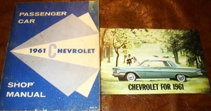 1961 61 Chevrolet Shop Manual Biscayne Bel-Air Impala Brookwood Nomad Parkwood - Picture 1 of 7