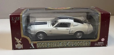 Road Legends 92168 Blanco 1968 Shelby GT 500KR Diecast Modelo Coche Escala 1/18 Foto 1 de 4