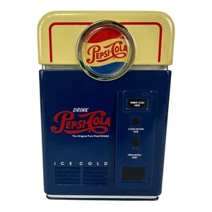 Vintage 1996 Pepsi Cola Soda Pop Vending Machine Coin Sorter Money Bank 7” Tall - Picture 1 of 8