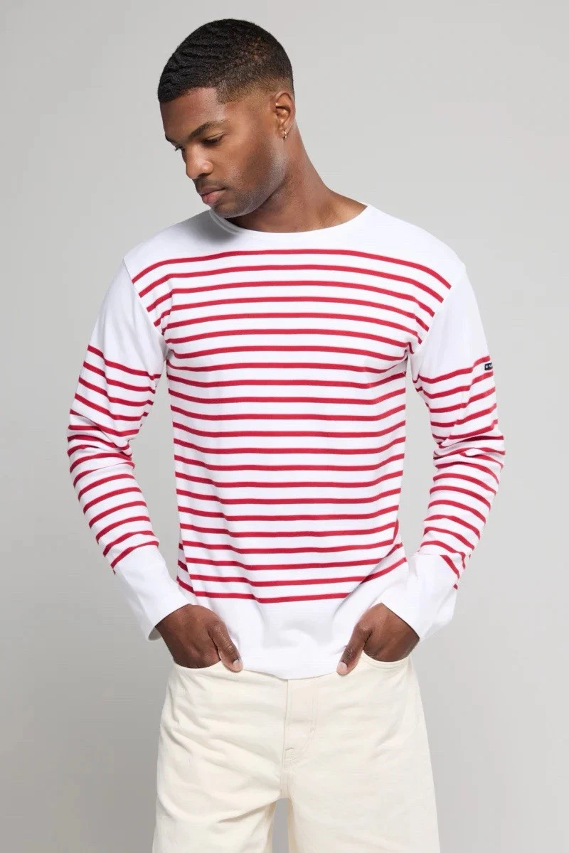 Armor Lux Herren T-Shirt Mit Siebdruck – Leichter Baumwollstoff Im Bretonischen Stil Für Den Sommer