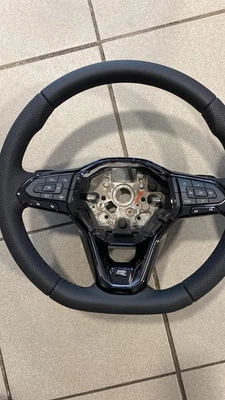 VW Bus T6.1 Passat B8 MFL Multifunktion Leder Lenkrad F1 Schalter Hochglanz  - Bild 1 von 4