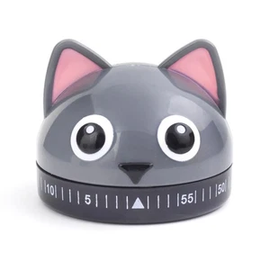 Kikkerland KT44 Kitchen Timer CAT, Steel, Grey - Picture 1 of 3