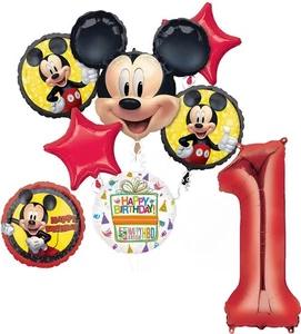 Mickey Forever 1er Cumpleaños Fiesta Suministros Globo Ramo Decoraciones - Imagen 1 de 5