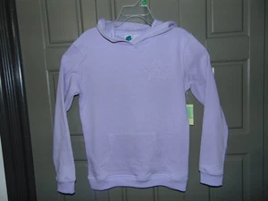 Felpa con cappuccio viola lilla bambina taglia 10/12 con stella in rilievo e tasche nuova con etichetta - Foto 1 di 7