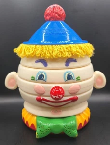 Texas Instruments Talking Stack-A-Round Clarence il Clown giocattolo vintage anni 90 FUNZIONANTE - Foto 1 di 6