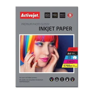 Błyszczący papier fotograficzny Activejet AP4-230G20 A4 20 arkuszy 21 x 29,7 cm - Zdjęcie 1 z 1