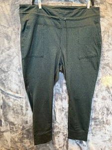 Women’s Old Navy Cozecore 3X Dark Green high- rise go-dry Leggings Draw String - Picture 1 of 9