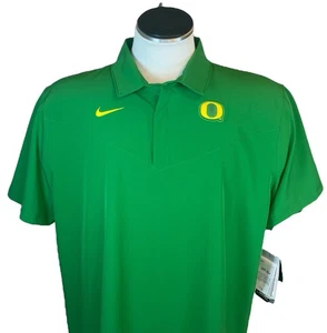 Oregon Ducks Nike Dri-Fit Polo Shirt 2XL Green Official On Field Apparel READ - Picture 1 of 14