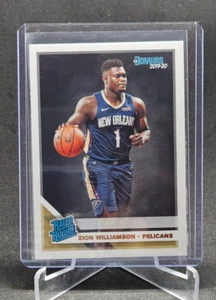 2019-20 Panini Optic Donruss Rated Rookie Zion Williamson Rookie RC Card #201 - Picture 1 of 1