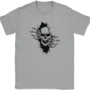 Camiseta Rasgadora Esqueleto Divertida Calavera Halloween Gráfico Regalo Camiseta - Imagen 1 de 7