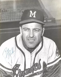 Ron Piche BRAVES FIRMADO 7-3/4 x 9-5/8 AUTÓGRAFO INSTANTÁNEA FOTO AUTOMÁTICA CERTIFICADO DE AUTENTICIDAD #1 - Imagen 1 de 1