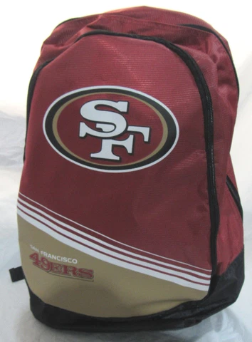 NFL San Francisco 49ers 2015 Stripe Core Logo Backpack by Forever Collectible Cover