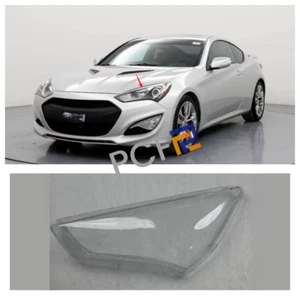 For Hyundai Genesis Coupe 13-2016 Headlights Clear Headlamp Lens Cover left Side - Picture 1 of 11
