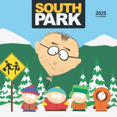 CAL INK South Park | 2025 12 x 24 Inch Monthly Square Wall Calendar